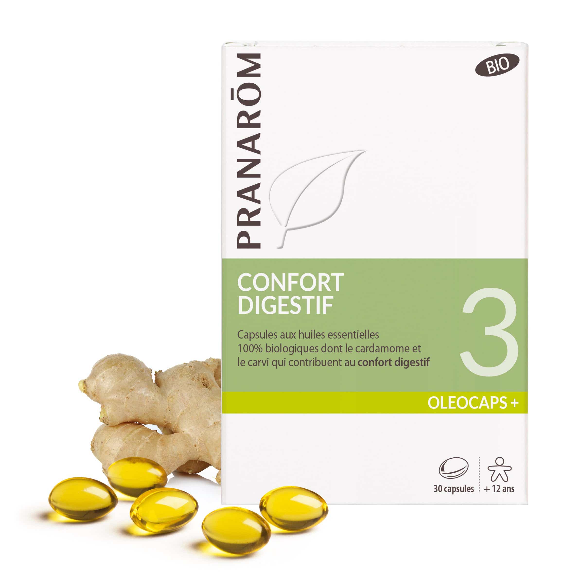 PRANAROM OLEOCAPS 3 CONFORT DIGESTIF BIO 30 CAPSULES