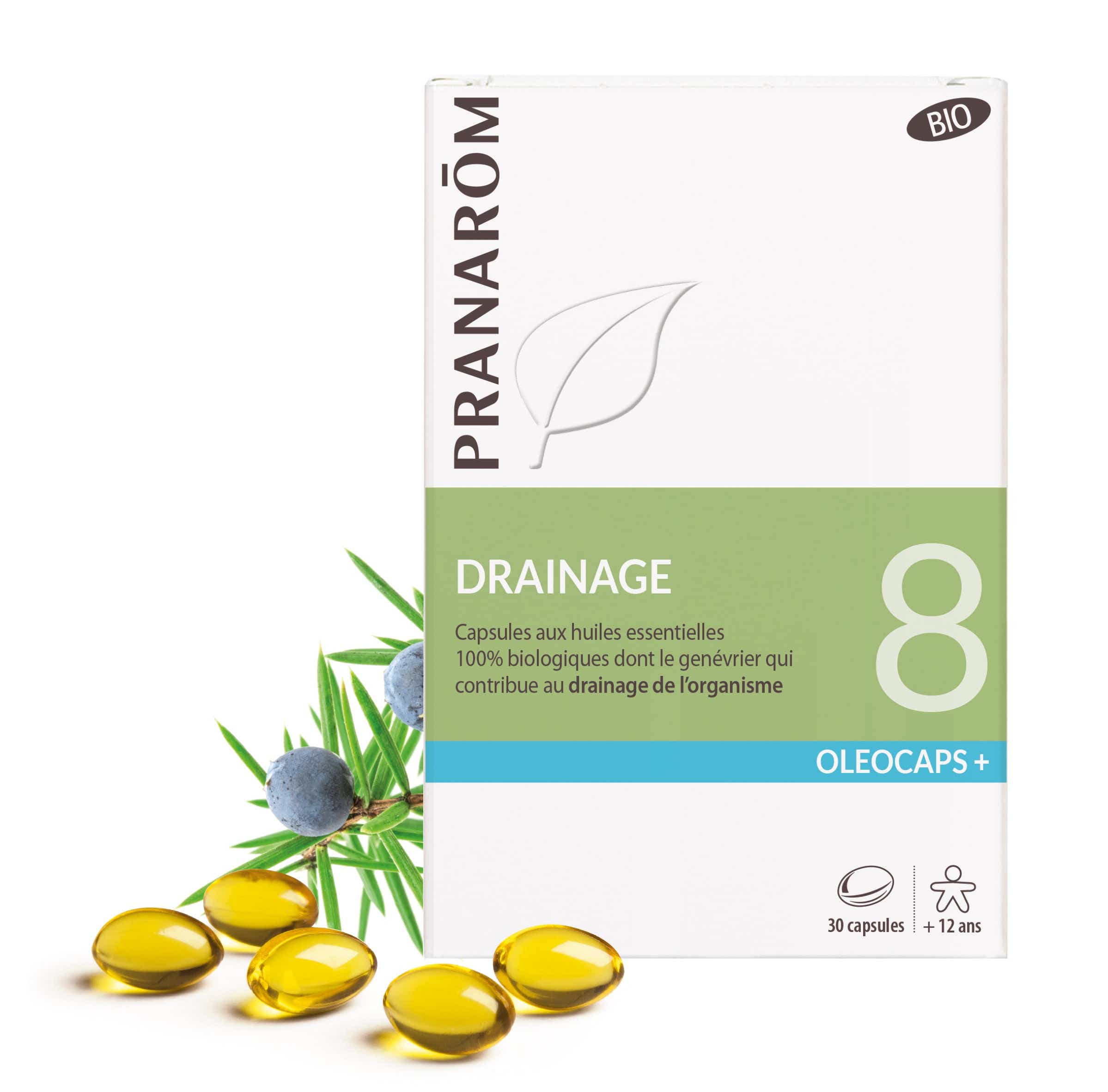 PRANAROM OLEOCAPS 8 CAPSULES DRAINAGE DETOXINATION 30