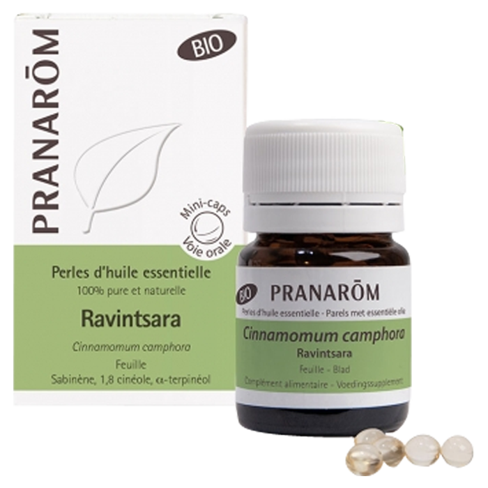 PRANAROM PERLES DE RAVINTSARA BIO 60 MINICAPS