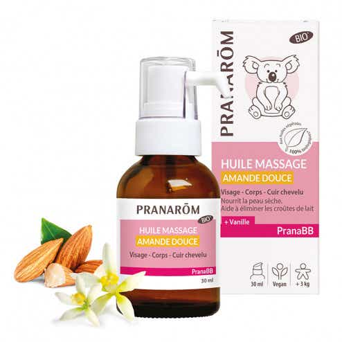 PRANAROM PRANABB HUILE DE MASSAGE AMANDE DOUCE BIO 30ML