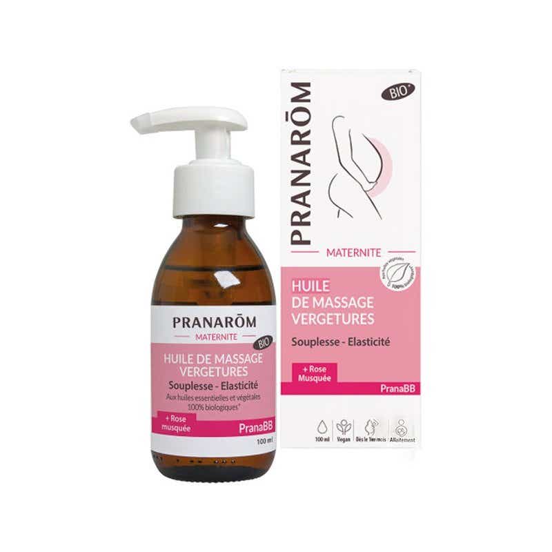 PRANAROM PRANABB HUILE DE MASSAGE MATERNITE VERGETURES BIO 100ML