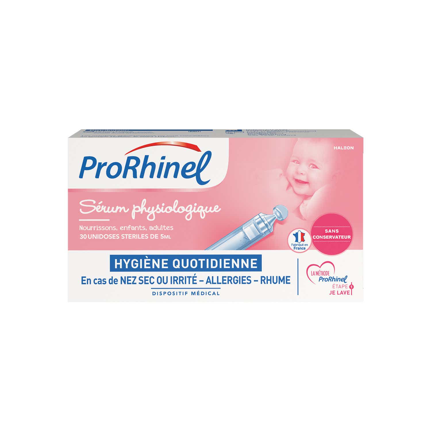 PRORHINEL SERUM PHYSIOLOGIQUE 30 UNIDOSES DE 5ML