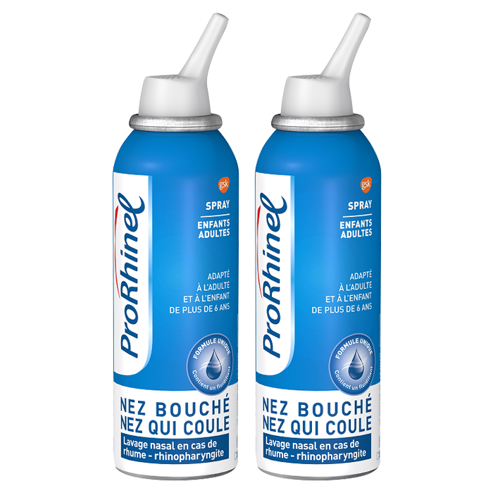 PRORHINEL SPRAY NASAL ENFANTS ET ADULTES 2 FLACONS DE 100ML