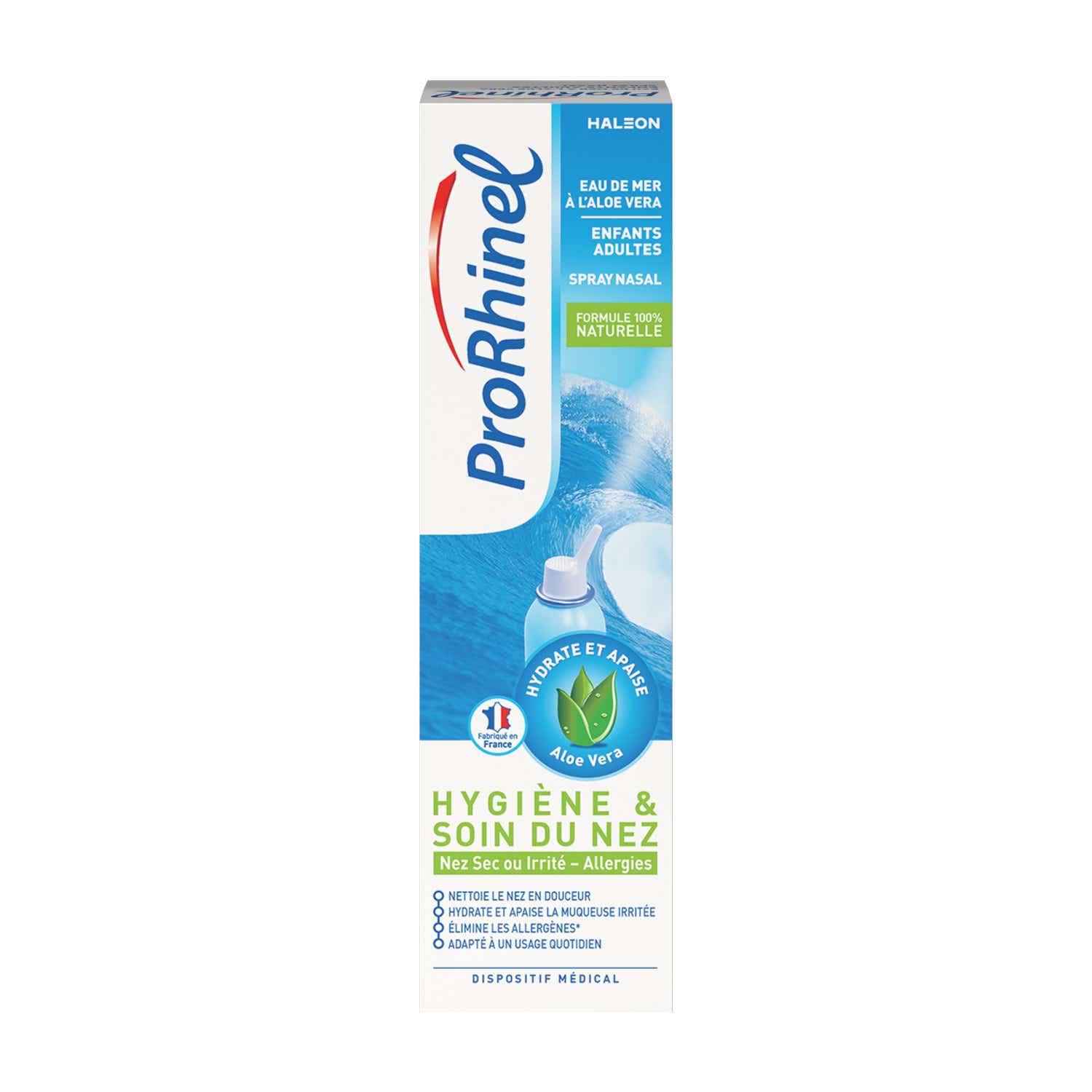 PRORHINEL SPRAY NASAL HYGIENE DU NEZ A L ALOE VERA 100 ML