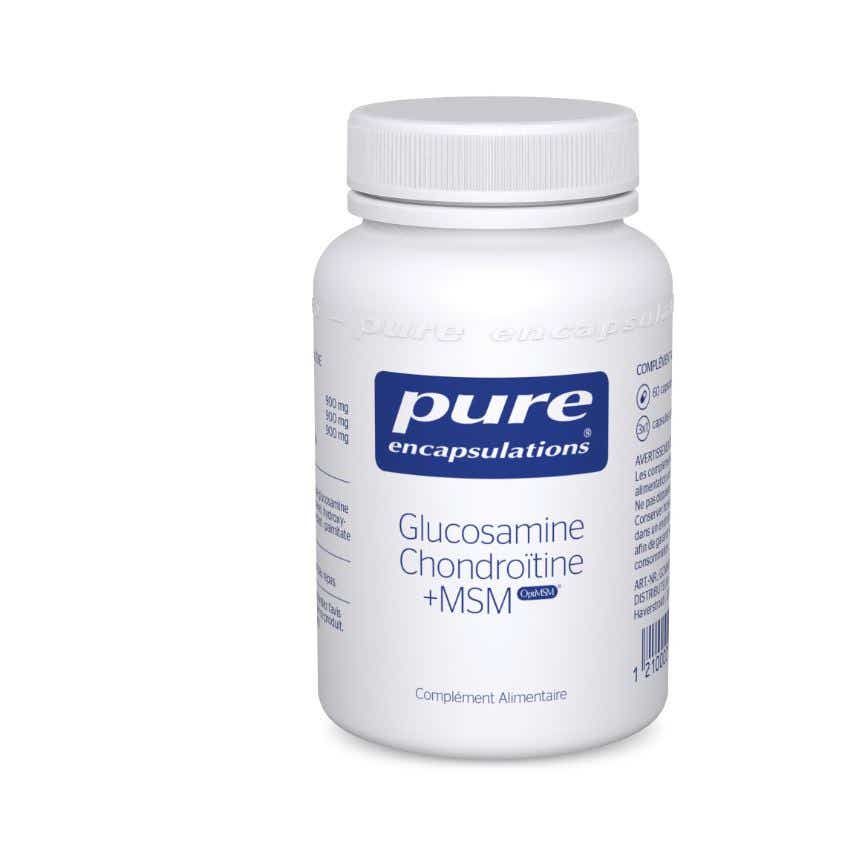 PURE ENCAPSULATIONS GLUCOSAMINE CHONDROITINE MSM 60 CAPSULES