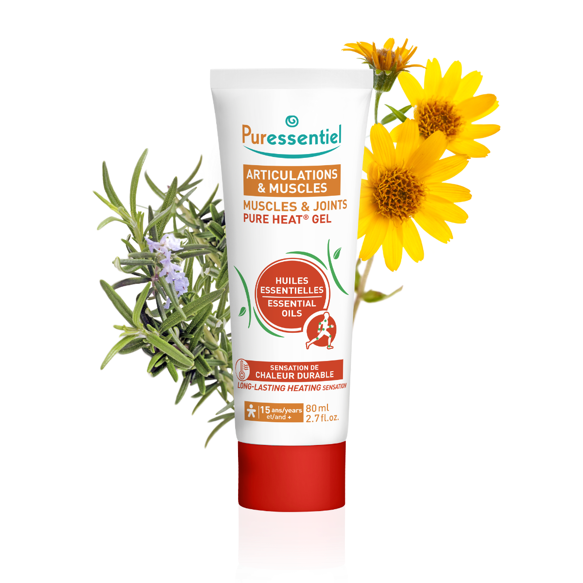 PURESSENTIEL ARTICULATIONS MUSCLES PURE HEAT GEL HUILES ESSENTIELLES 80ML