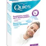 QUIES BANDELETTES NASALES ANTI RONFLEMENT TRANSPARENTES GRAND BOITE DE 24