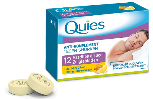 QUIES PASTILLES ANTI RONFLEMENT GOUT MIEL CITRON 12 PASTILLES