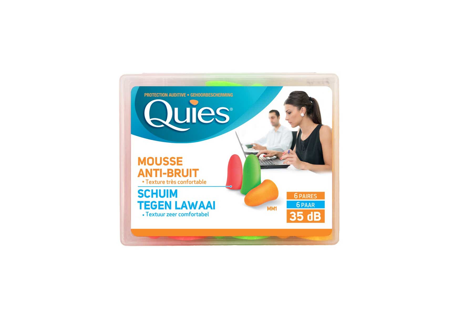 QUIES PROTECTION AUDITIVE MOUSSE 6 PAIRES