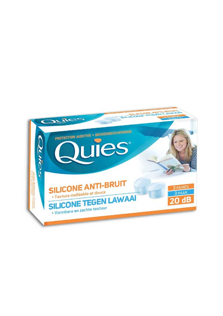 QUIES PROTECTION AUDITIVE SILICONE ANTI BRUIT 3 PAIRES
