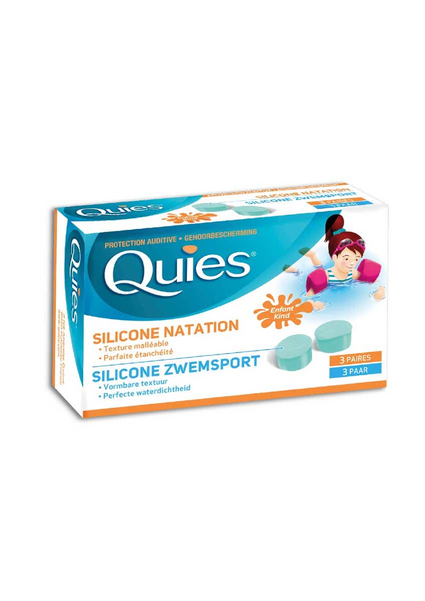 QUIES PROTECTION AUDITIVE SILICONE ENFANT 3 PAIRES