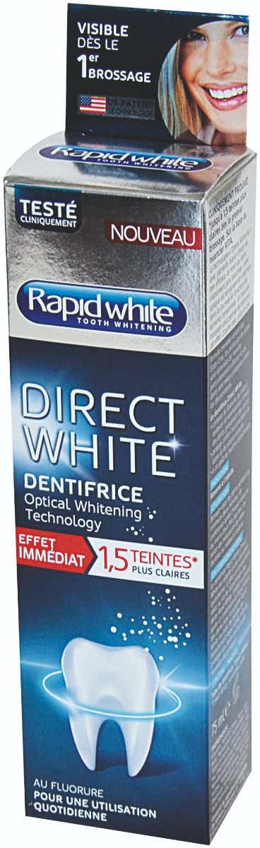 RAPID WHITE DIRECT WHITE DENTIFRICE 75ML