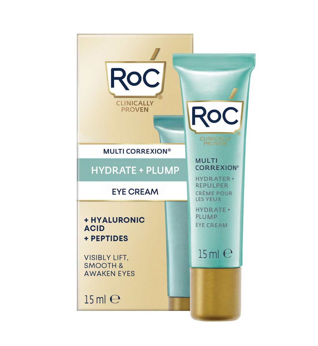 ROC MULTI CORREXION CREME POUR LES YEUX HYDRATER REPULPER 15ML