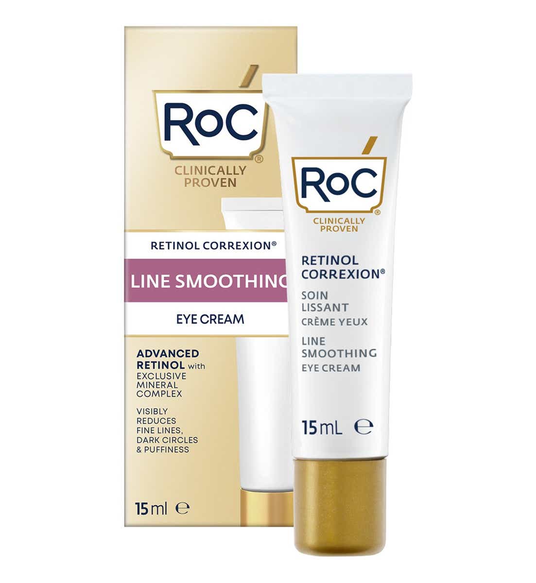 ROC RETINOL CORREXIONR SOIN LISSANT CREME YEUX 15ML
