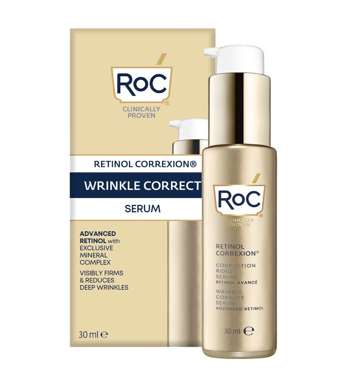 ROC RETINOL CORREXIONR SOIN LISSANT SERUM QUOTIDIEN 30ML
