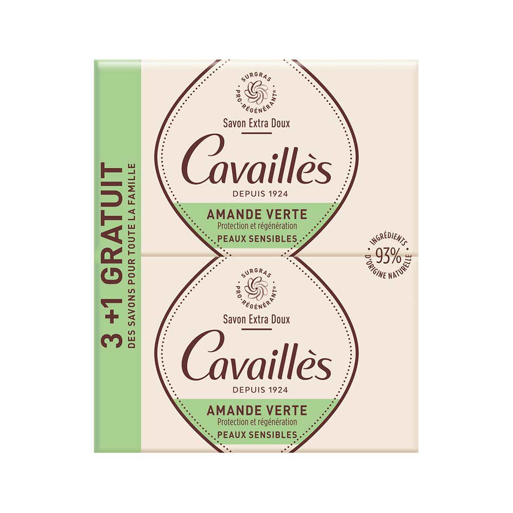 ROGE CAVAILLES SAVON SURGRAS EXTRA DOUX AMANDE VERTE 4X250G