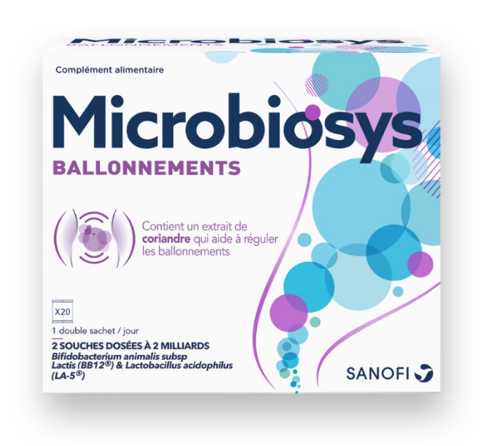 SANOFI MICROBIOSYS BALLONEMENTS 20 STICKS