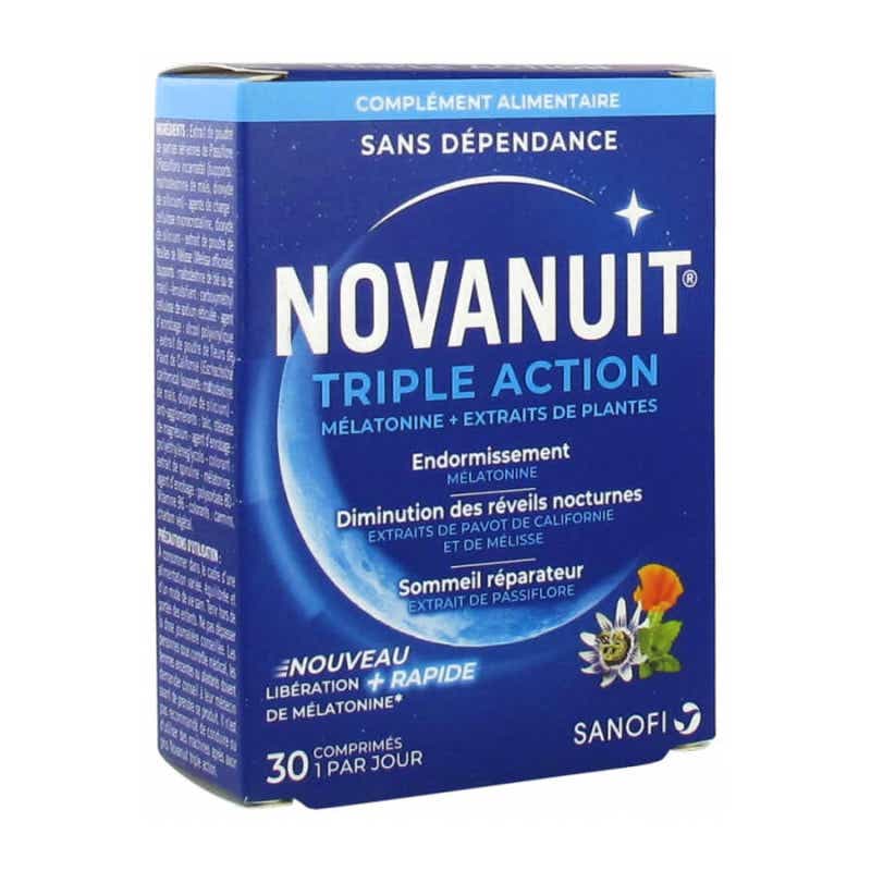 SANOFI NOVANUITR TRIPLE ACTION SOMMEIL 30 COMPRIMES