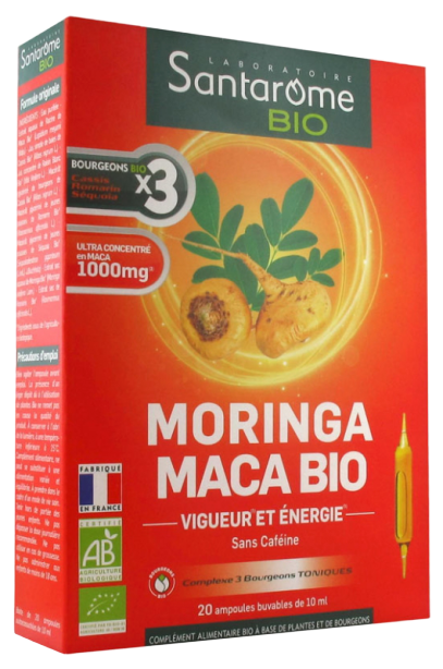 SANTAROME MORINGA MACA BIO 20 AMPOULES