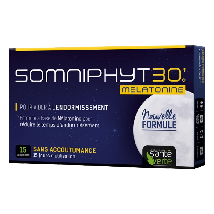 SANTE VERTE SOMNIPHYT 30 MELATONINE 15 COMPRIMES