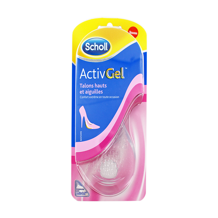 SCHOLL ACTIVGEL SEMELLES POUR TALONS HAUTS ET AIGUILLES 2 UNITES