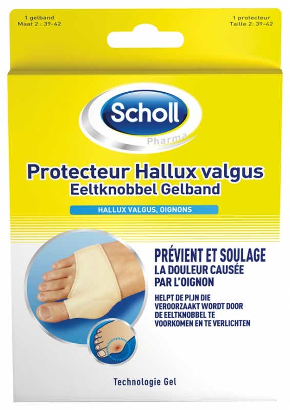 SCHOLL PROTECTEUR HALLUX VALGUS TAILLE 39 42 1 UNITE