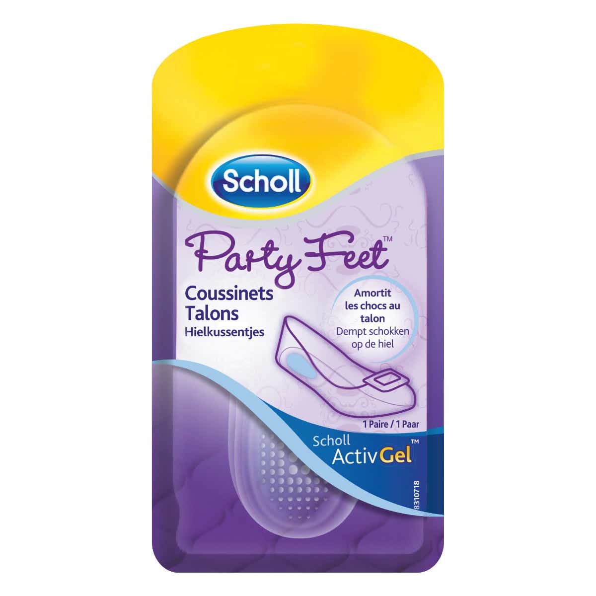 SCHOLL SEMELLES ACTIVGEL COUSSINETS TALONS