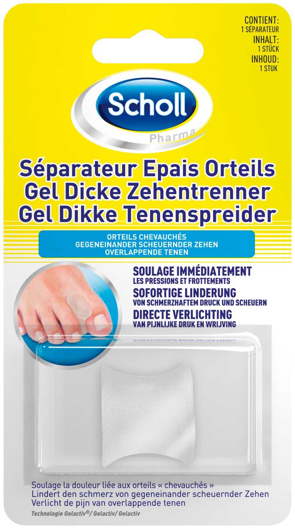 SCHOLL SEPARATEUR EPAIS DORTEILS GELACTIV 1 UNITE