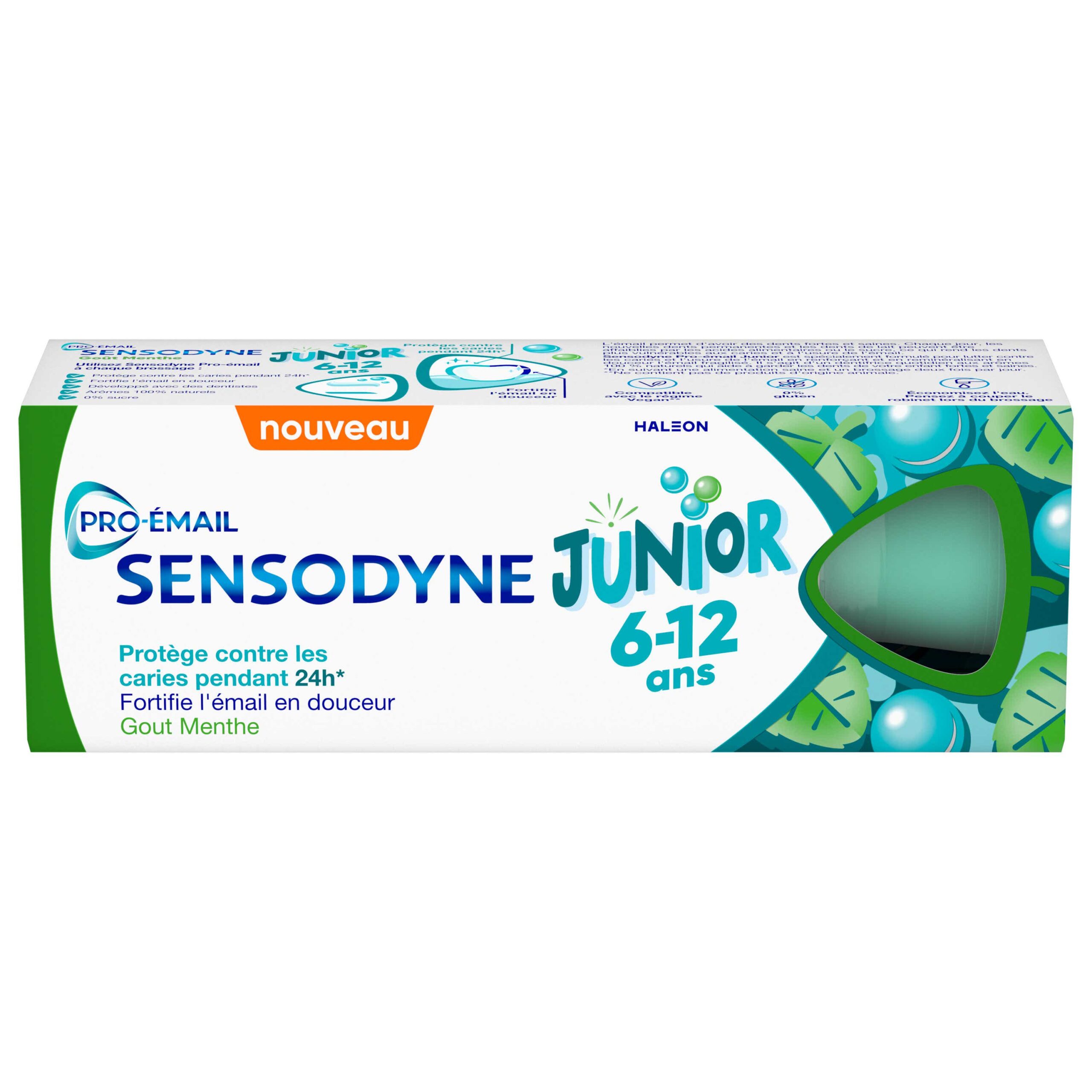 SENSODYNE JUNIOR PRO EMAIL DENTIFRICE EMAIL MENTHE DOUCE 6 12 ANS 50ML