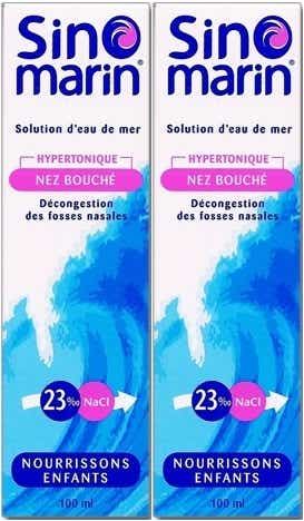 SINOMARIN SOLUTION HYPERTONIQUE NOURRISSONS ENFANTS 2X100ML