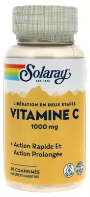 SOLARAY VITAMINE C 1000 MG 30 CAPSULES
