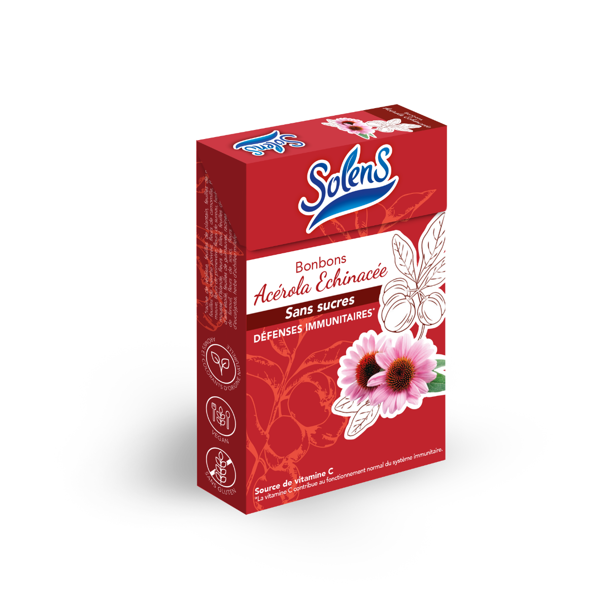 SOLENS BONBONS ACEROLA ECHINACEA SANS SUCRES 50G