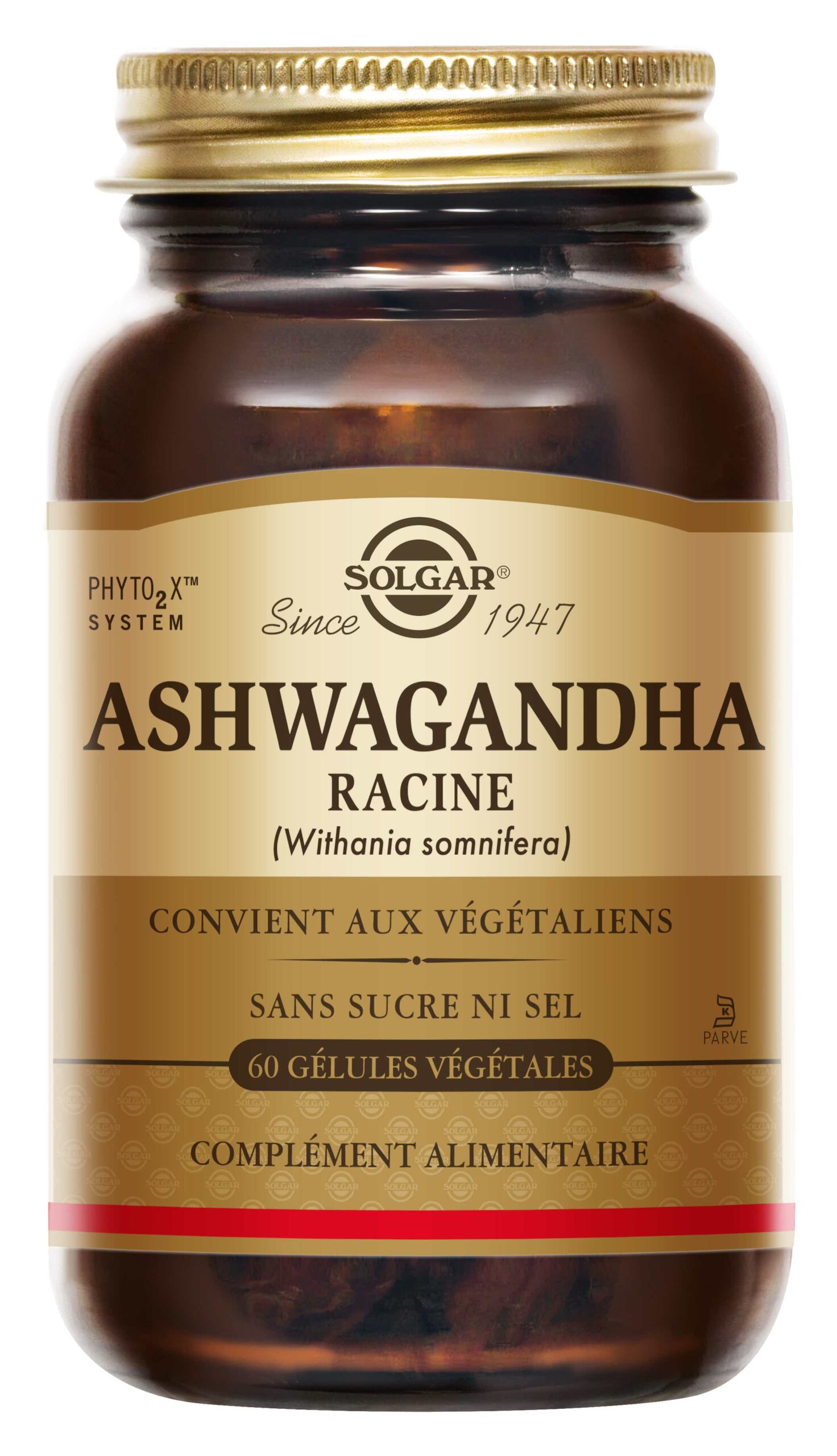 SOLGAR ASHWAGANDHA RACINE 60 GELULES