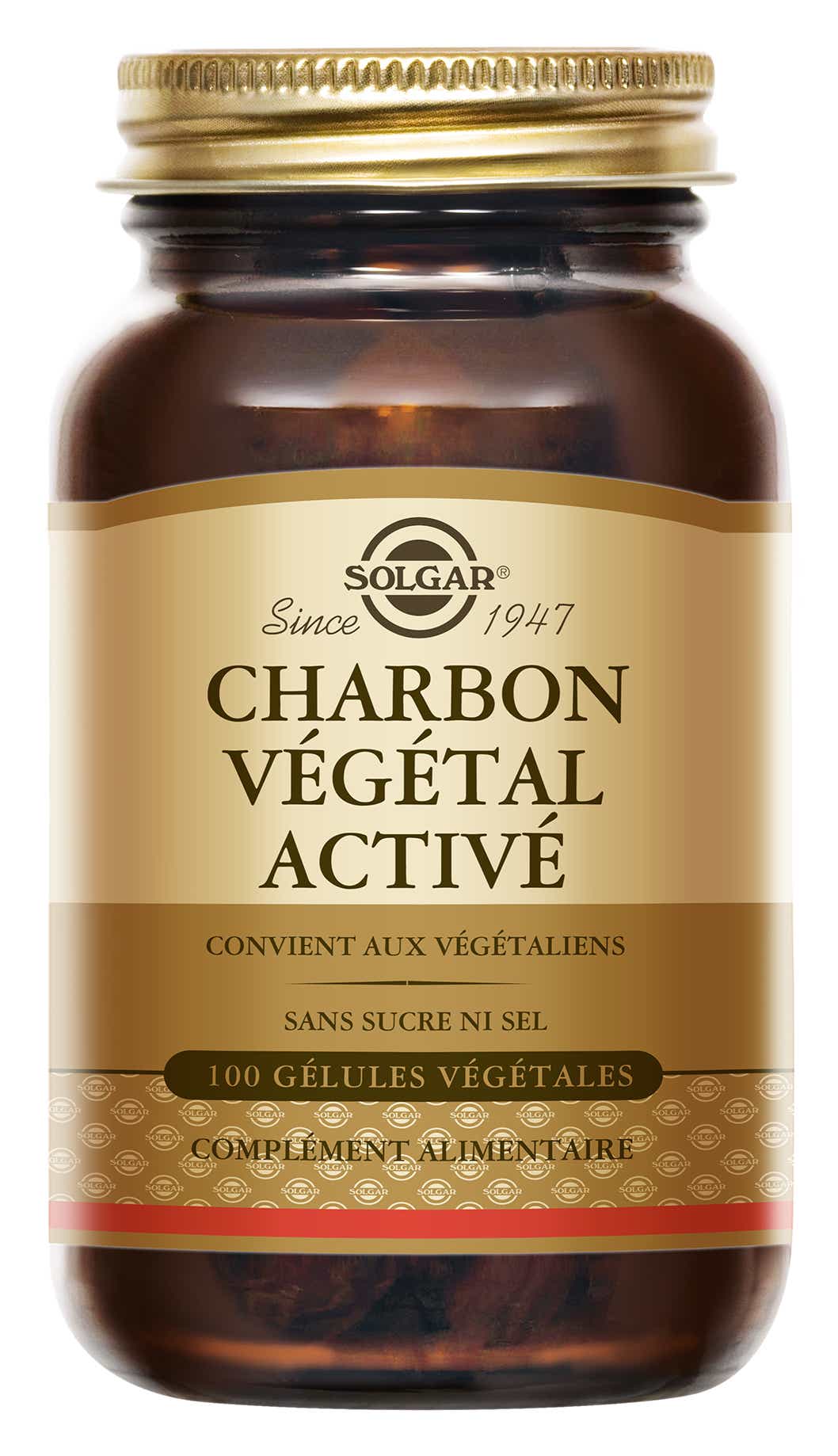 SOLGAR CHARBON VEGETAL ACTIVE 100 GELULES VEGETALES