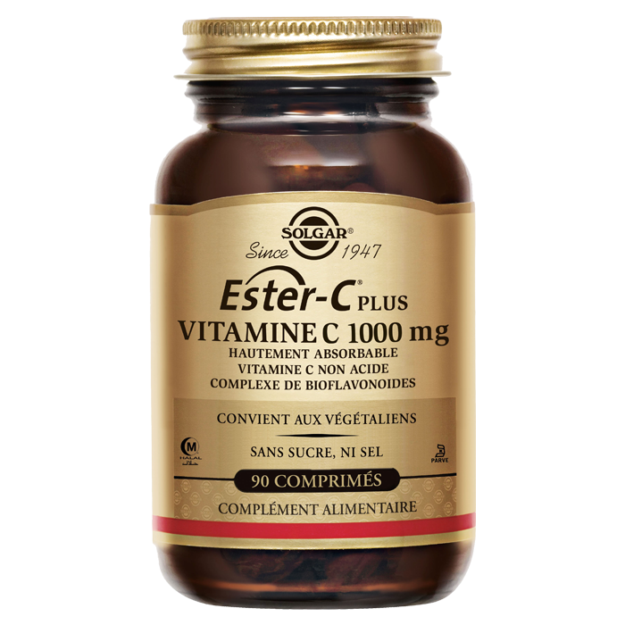SOLGAR ESTER C PLUS VITAMINE C 1000MG 90 COMPRIMES