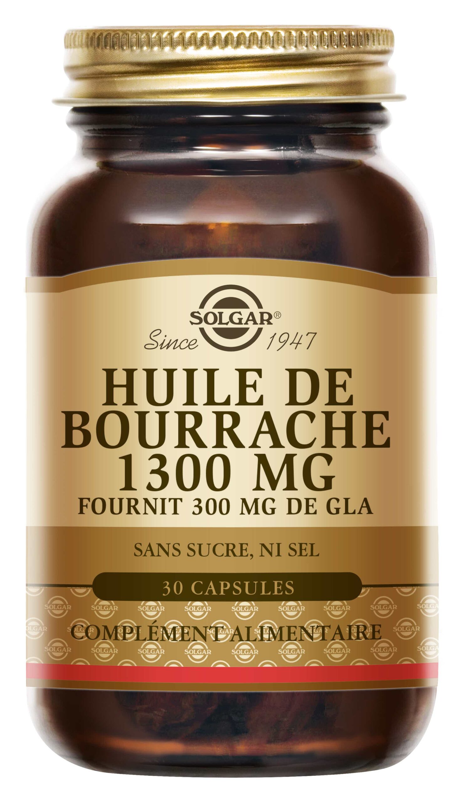 SOLGAR HUILE DE BOURRACHE SUPER GLA 300MG 30 SOFTGELS