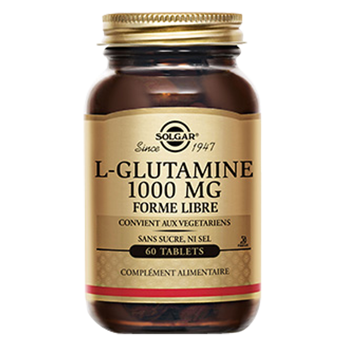 SOLGAR L GLUTAMINE 1000MG 60 GELULES