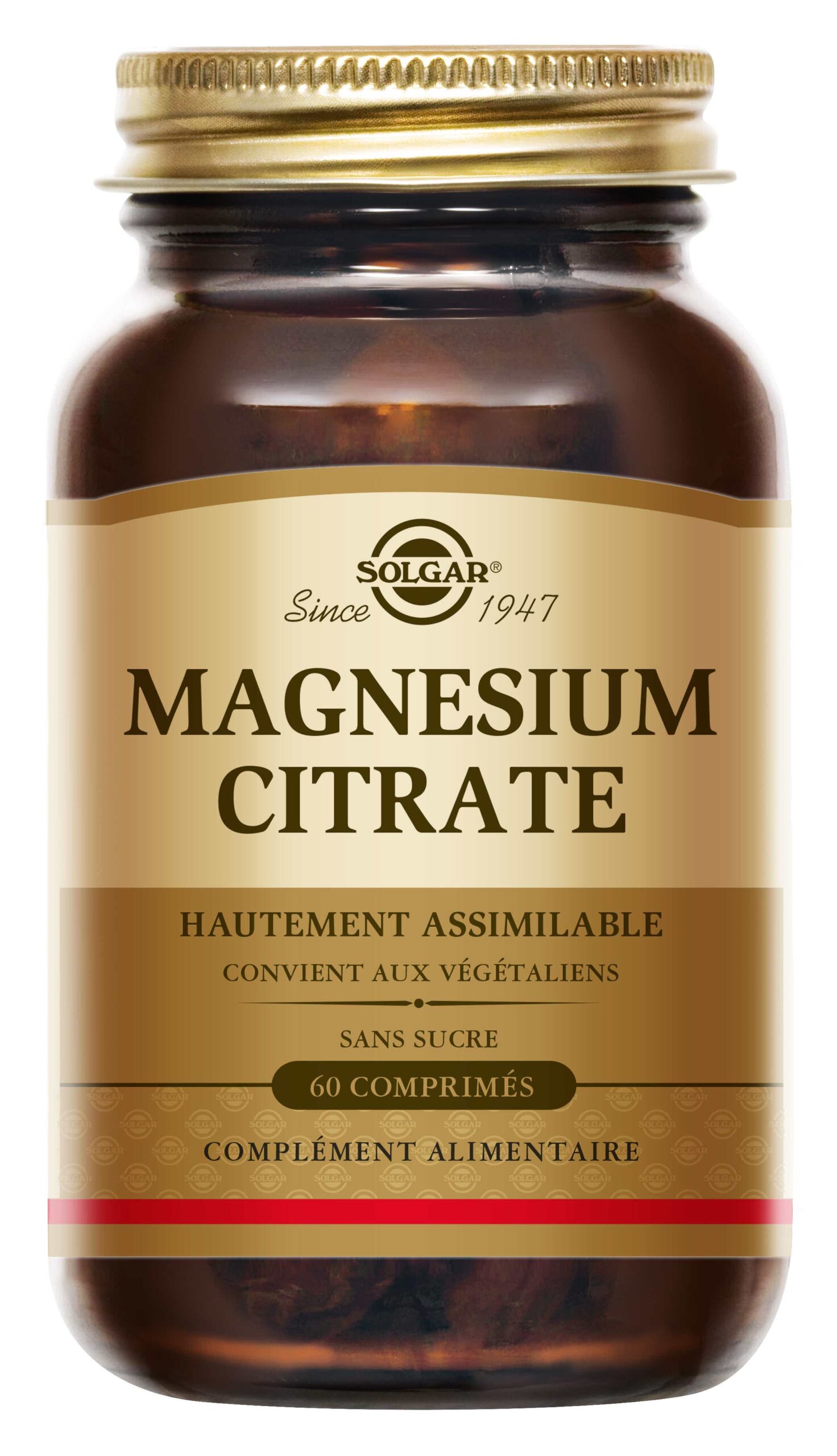 SOLGAR MAGNESIUM CITRATE 60 COMPRIMES