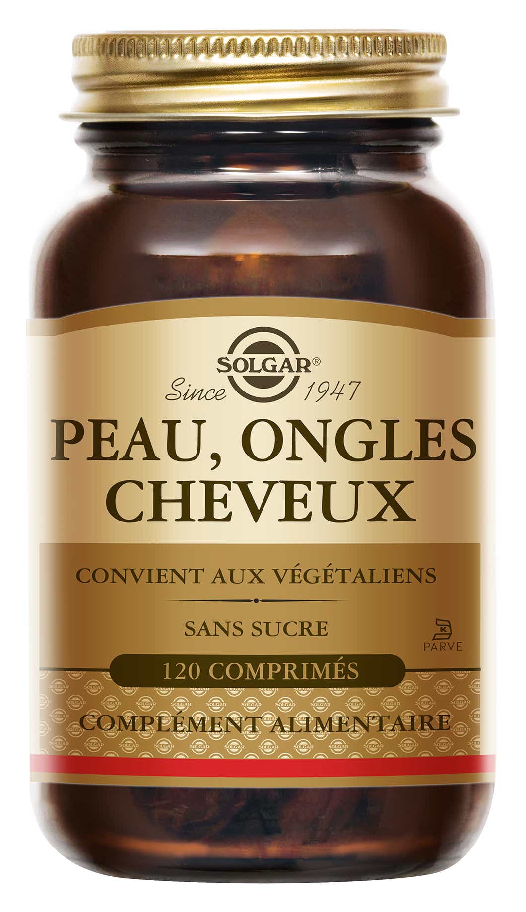 SOLGAR PEAU ONGLES CHEVEUX 120 COMPRIMES