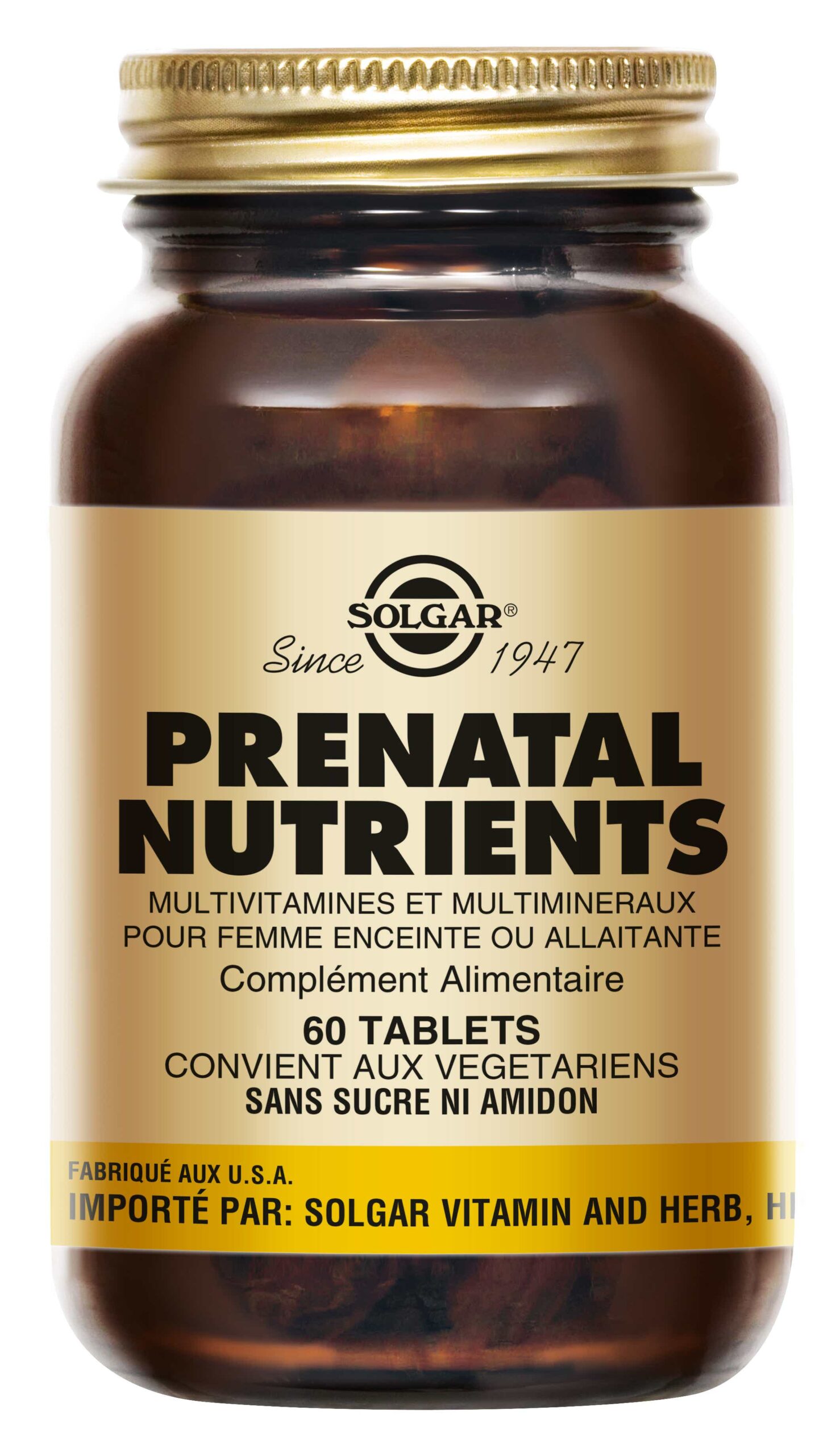 SOLGAR PRENATAL NUTRIENTS 60 TABLETS