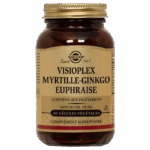 SOLGAR VISIOPLEX MYRTILLE GINGKO EUPHRAISE 60 GELULES VEGETALES