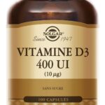 SOLGAR VITAMINE D3 400 UI 10 MICROGRAMMES 100 SOFTGELS GELULES SOUPLES