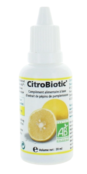 SOURCE CLAIRE CITROBIOTIC BIO EXTRAIT PEPIN DE PAMPLEMOUSSE 20ML