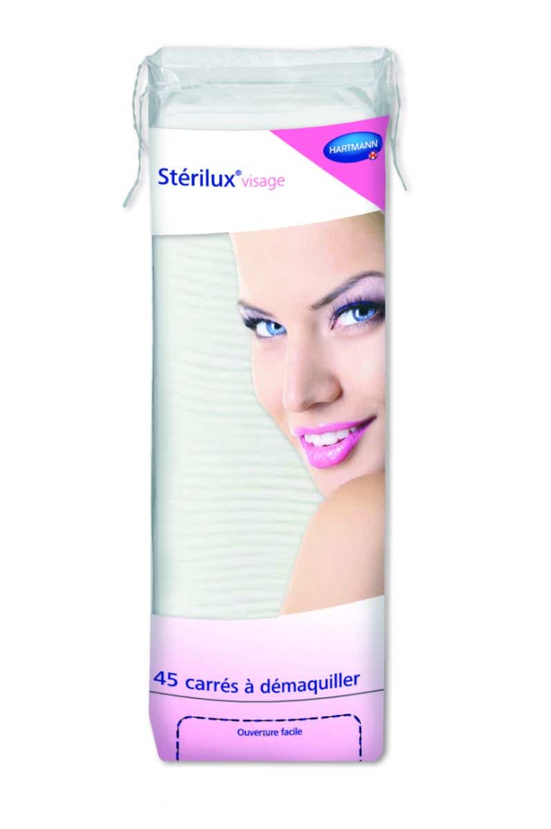 STERILUX VISAGE CARRES A DEMAQUILLER 45 CARRES A DEMAQUILLER