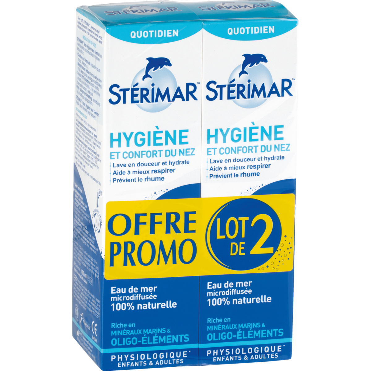 STERIMAR STERIMAR SOLUTION NASALE ISOTONIQUE LOT DE 2X100ML