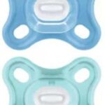 SUCETTES ORTHODONTIQUES COMFORT SILICONE LOT DE 2 SUCETTES COLORIS ALEATOIRE