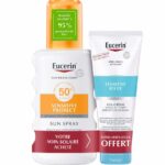 SUN PROTECTION SENSITIVE PROTECT SUN SPRAY SPF50 PEAUX SENSIBLES 200ML APRES SOLEIL SENSITIVE RELIEF 50ML OFFERT