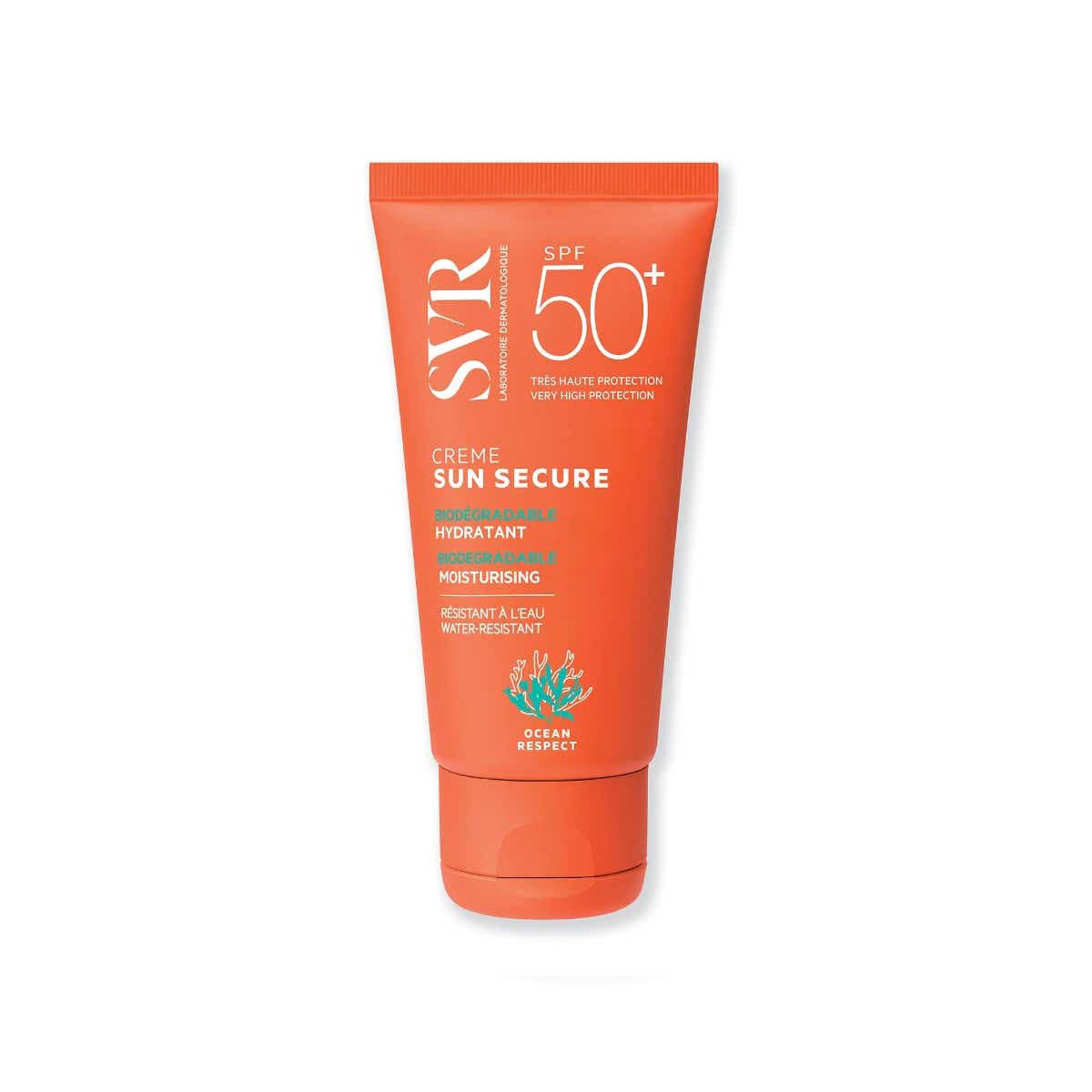 SUN SECURE CREME SOLAIRE BIODEGRADABLE SPF50 PEAUX SENSIBLES 50ML