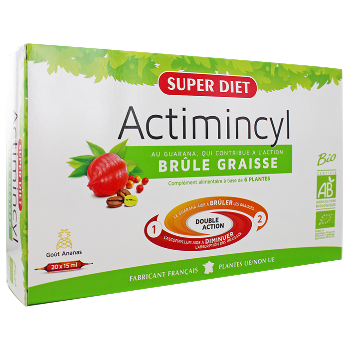 SUPERDIET ACTIMINCYL BIO 20 AMPOULES DE 15ML