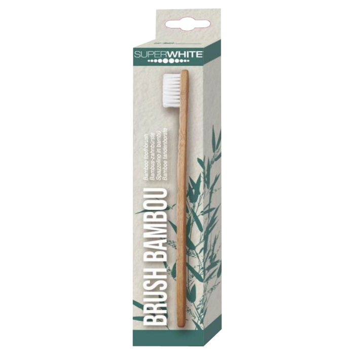 SUPERWHITE BROSSE A DENTS EN BAMBOU 1 UNITE